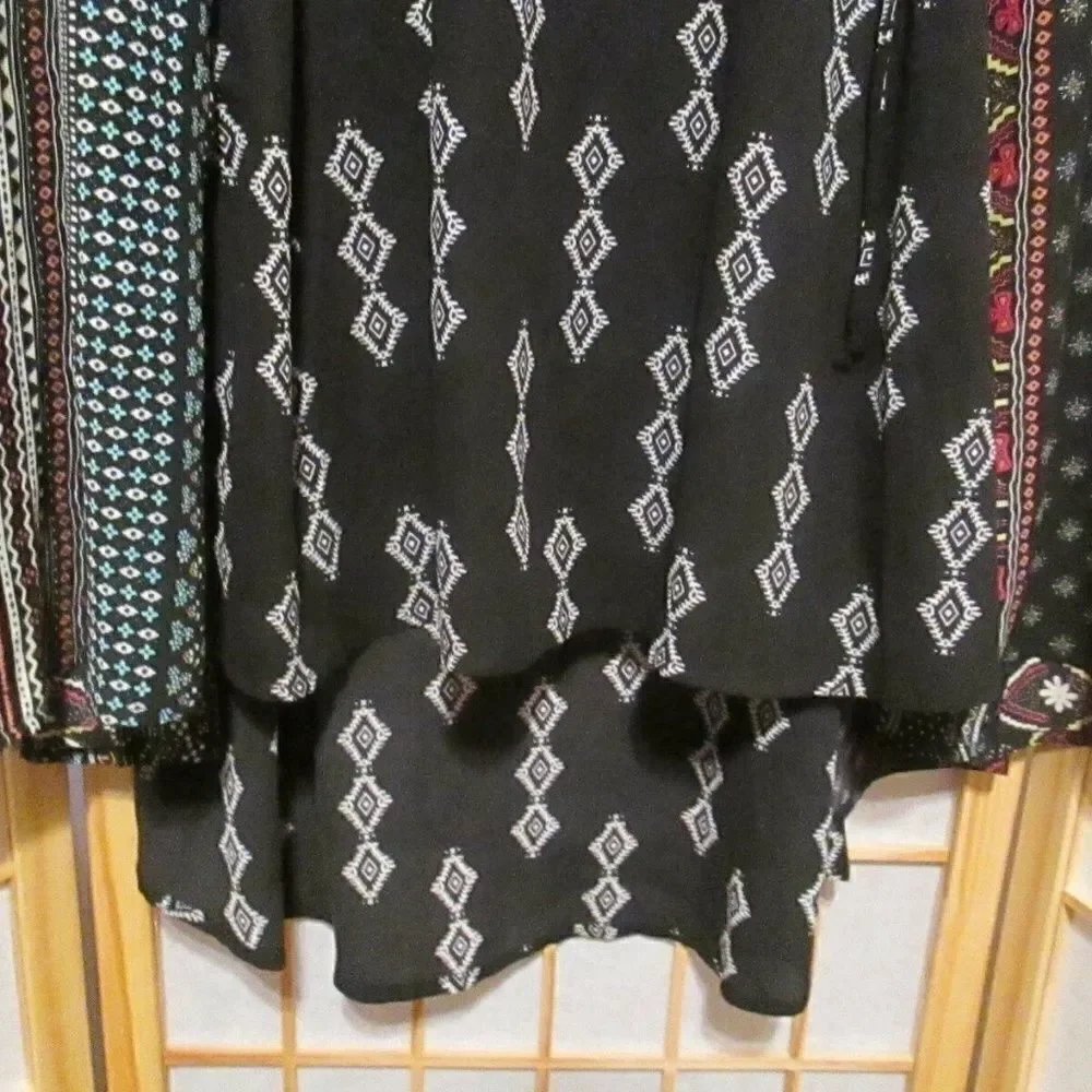 NWT Sami & Jo Hi Low Tie Back Boho Hippie Dress S